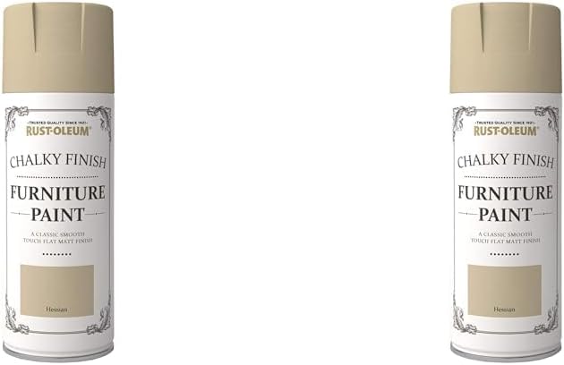Rust-Oleum 400ml Chalky Finish Furniture Spray Paint - Hessian (Pack of 2)