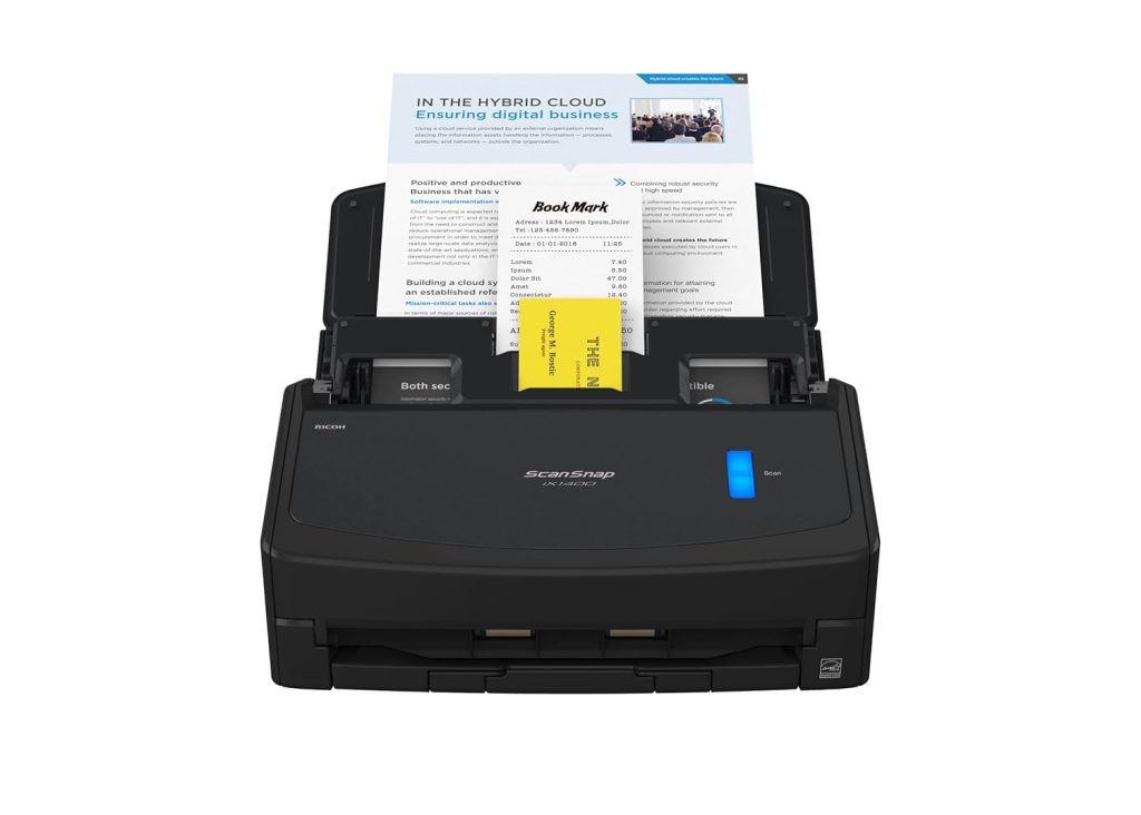 ScanSnap iX1400 Black A4 Scanner – 40ppm, Duplex scanning. Automatic ...