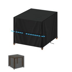 SIMPHAUS Outdoor Table Covers Waterproof Glass Garden Table Cover Square Cover for Fire Pit Cover for Patio Table Covers for Garden Furniture Cover Garden Coffee Table Covers UV...