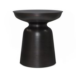 SIMPLIHOME Toby Modern Industrial 17 inch Wide Metal Accent Side Table in Antique Copper, Fully Assembled for the Living Room and Bedroom
