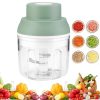 Small Blender, Mini Food Chopper Electric Garlic Chopper 250ml USB Charging Portable Onion Garlic Chopper, Small Food Processor and Blender for Vegetable Fruit Garlic Onion Ginger