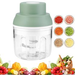 Small Blender, Mini Food Chopper Electric Garlic Chopper 250ml USB Charging Portable Onion Garlic Chopper, Small Food Processor and Blender for Vegetable Fruit Garlic Onion Ginger