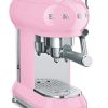 SMEG ECF01PKEU, Espresso machine 50's Style, Pastel pink
