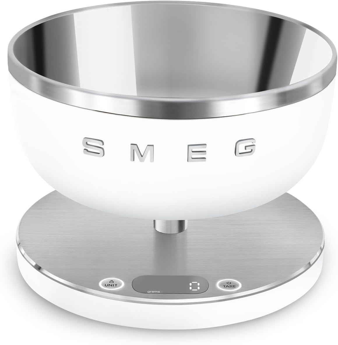 Smeg KSC01WHMWW Kitchen Scales, Plastic, Matt White