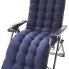 Sun Lounger Cushion High Back Cushion Thick Rocking Chair Cushion Pads Replacement Sunbed Cushion Pad Garden Patio Lounge Cushion Outdoor Reclining Cushion,Dark blue
