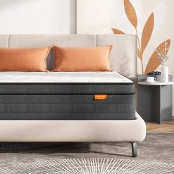 Sweetnight King Size Mattress 5FT Gel Memory Foam Sprung Mattress 12 Inch Spring Hybrid Breathable Mattress King Bed, Motion Isolating Individually Wrapped Coils, Medium-Firm...