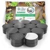 The Garden Gecko Invisible Pot feet for outdoor plant and flower pots, solid rubber pot risers with enhanced non-slip surface grip | 24 PACK + 24 STRONG SELF-ADHESIVE PADS...