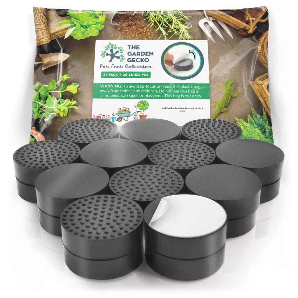 The Garden Gecko Invisible Pot feet for outdoor plant and flower pots ...