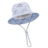 TOMEEK Baby Sun Hat Toddler Sun Protection Hat for Baby Boys Girls Kids Summer Bucket Hat UPF 50+ Foldable Beach Cap with Adjustable Chin Strap and Wide Brim