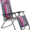Trespass Padded Reclining Sun Lounger Summer Pool Patio Outdoors Garden Chair Zero Gravity Sunlounger Removable Headrest 113x64x98cm Glentilt