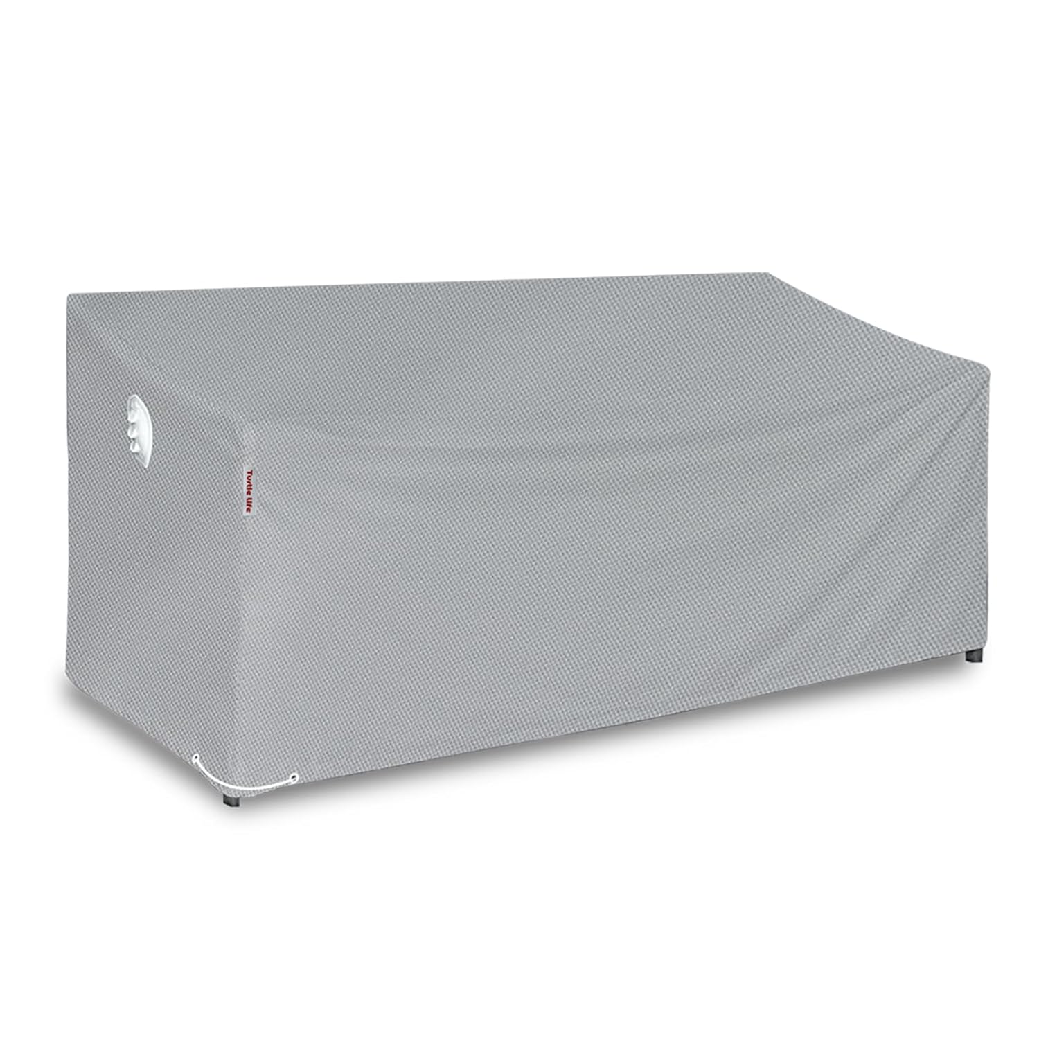 Turtle Life Garden Sofa Cover, Patio Outdoor Heavy Duty Durable UV&Water Resistant Anti-Fading Sofa Covers Lounge Sofa Cover with Air Vents,Grey, 152x89x89 cm