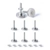 Tycoonest M8 X 35MM Adjustable Furniture Levelling Feet Set of 8, Screw-in Round Base Table Leg Extender Adjuster Floor Protector, Leg Levelers for Bed Sofa Cabinet Garden Table...