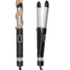 UKLISS 2 in 1 Hair Straightener & Curler, 33 mm, Straightener with LCD Display, Adjustable Temperature 80 °C - 230 °C, Multifunction Curling Iron Travel Straightener for Short...