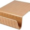 UlpyO Curved Wooden Coffee Table Creative Simple Full Solid Wood Sofa Side Table Living Room Lounge Tea Table Cocktail Table