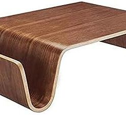 UlpyO Curved Wooden Coffee Table Creative Simple Full Solid Wood Sofa Side Table Living Room Lounge Tea Table Cocktail Table