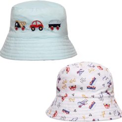 Undercover Babies Infants Boys Girls Reversible Cotton Lightweight Summer Bucket Sun Hats