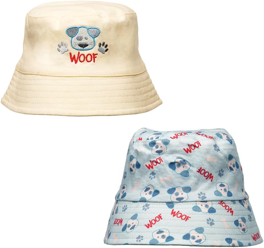Undercover Babies Infants Boys Girls Reversible Cotton Lightweight Summer Bucket Sun Hats