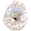 Upgraded Inflatable Baby Seat 3 Months and Up, Inflatable Baby Chair with 3-Point Harness, Baby Floor Seat for Sitting Up, Blow Up Baby Chair with Built in Air Pump
