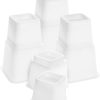 Utopia Bedding 8 Piece Adjustable Furniture Risers (4 High & 4 Short) - Heavy Duty Riser with Strong Space saving - Bed Riser, Table Riser, Chair or Sofa Riser (3, 5 or 8 Inch)...