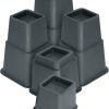 Utopia Bedding 8 Piece Premium Adjustable Furniture Risers (4 High and 4 Short) - Heavy Duty Riser with Strong Space saving - Bed Riser, Table Riser, Chair or Sofa Riser (3, 5...