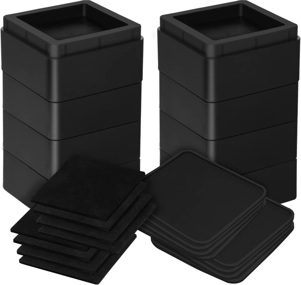 Plastic Riser Pads Utopia Bedding Premium Adjustable Furniture Riser (5 cm) – ABS Plastic ...