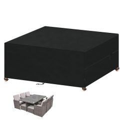 VANSHEIM Garden Furniture Covers Waterproof Outdoor Furniture Covers for Outside Table Cover for Garden Furniture Cover Outdoor Furniture Set Covers Anti-UV 420D Oxford Fabric...