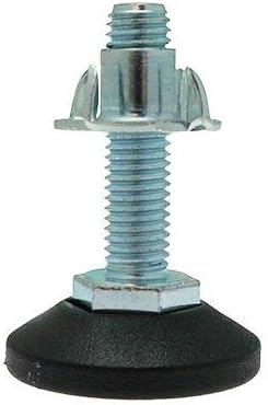 Vital Parts 4 Adjustable Feet & T-Nut Inserts, Furniture Fixings, Sets for Wood, Wooden Furniture Feet Set, Adjustable Feet for Furniture - Ready to Install Sets - M10 x 40mm