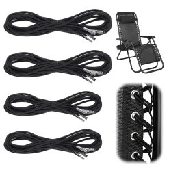 Xinjoduz 4 Pack Zero Gravity Chair Repair Cord Kit Recliner Repair Kit Elastic for Antigravity Replacement Elastic Repairs Tool Kits Cord for Garden Chairs Outdoor Recliners...