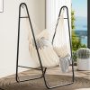 YITAHOME Hammock with Stand, Max. load 150 kg, Hammock Stand with Hanging Swing, 132x90x160 cm, Sturdy Steel Frame, Swing Chair with 2 Hooks and 1 Side Pocket for Patio, Balcony...