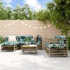 ZEYUAN 3185842 7-Piece Garden Lounge Set with Cushions Impregnated Pine Wood Lounge Garden Furniture Set Patio Garden Lounge Furniture Set Patio Garden Lounge Furniture Set