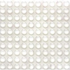 100 Pieces Rubber Feet Pads Adhesive Buffer Pads Door Bumpers Self Stick Noise Dampening Pads Small Clear Soft Close Cabinet & Furniture Bumpers 9 mm Diameter x 3 mm (Clear)