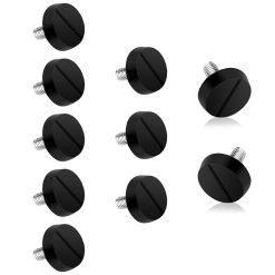 10PCS Furniture Adjustable Leveling Feet, M6x 15mm Levelling Feet, Screw On Furniture Leveller Foot for Table, Cabinets, Chairs, Bar, Stool Desk, Dresser, Wood Legs