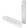 12 PCS Furniture Shelf Brackets, 90-Degree Metal L-Shaped Corner Supports (White, 80 * 80 * 21mm)