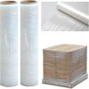 2 Rolls Clear Pallet Wrap Stretch Film Shrink Wrap, Strong & Secure Packaging Plastic Cling Film, Moisture & Water Proof, Ideal for Parcel Packing, Moving House & Furniture, 20...