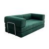 3-Seater Sofa Hybrid Sofa No Assembly Required Comfy Sofa Boneless Couch For Living Room Bedroom(Green)