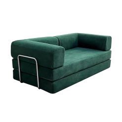 3-Seater Sofa Hybrid Sofa No Assembly Required Comfy Sofa Boneless Couch For Living Room Bedroom(Green)