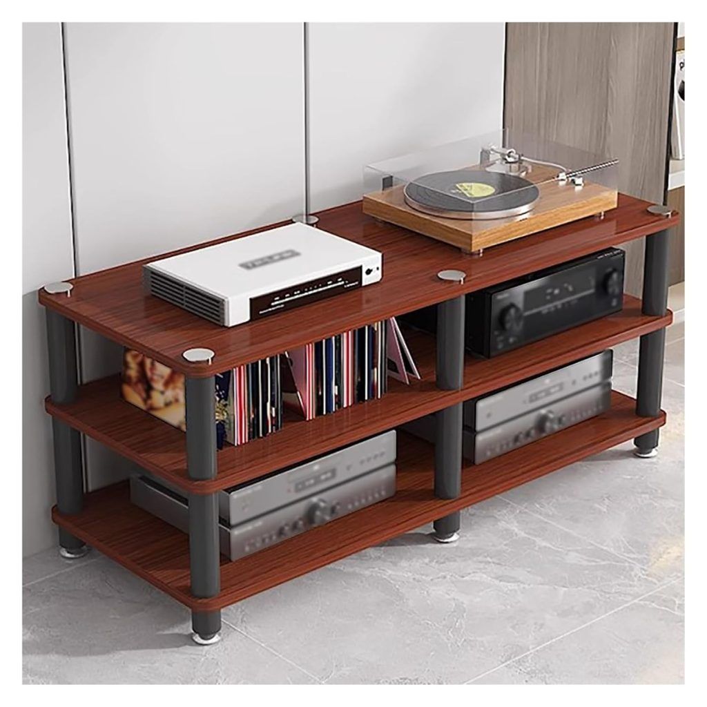 3 Tier Living Room Audio Video Equipment Tower Rack Stereo Cabinet ...