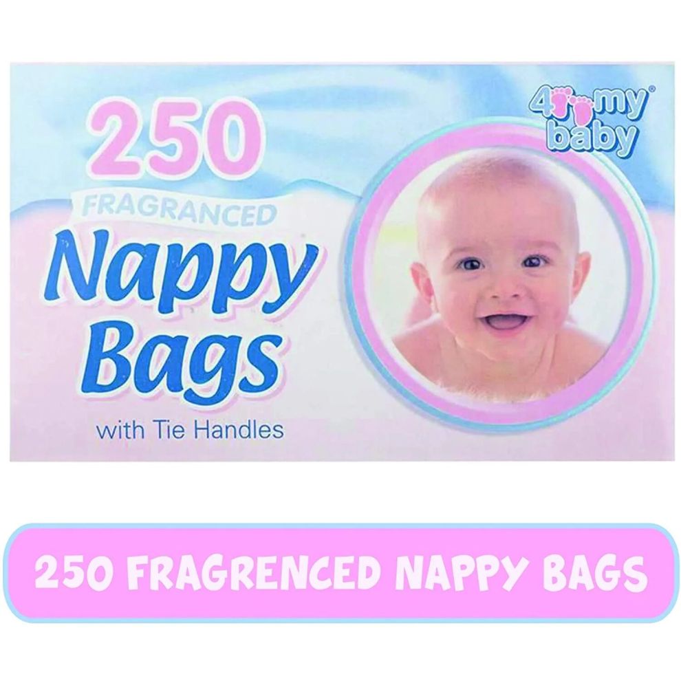 4 MY BABY NAPPY BAGS FRAGRANCED 250 PACK
