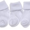 5 pairs of Plain Baby Socks - Roll Top Socks