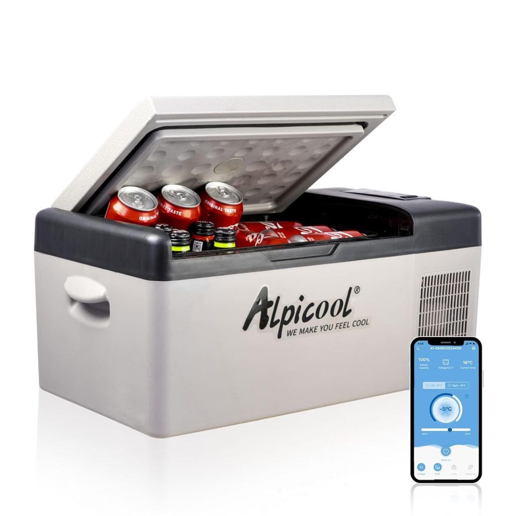 Alpicool C15 15L Compressor Car Fridge Freezer, DC 12v Camping ...