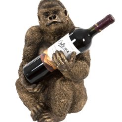 Animal Crackers Bronze effect Gorilla Wine Bottle Holder ornament decoration monkey lover gift
