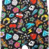Baby Moo's Tattoo Baby Romper | Unisex Cool Traditional Flash Tattoo Sleeveless Baby Dungarees Outfits - Alternative Rock n Roll Baby Shower Gifts UK