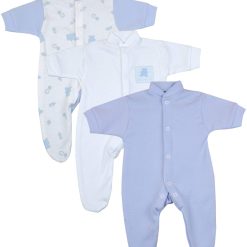 Babyprem Premature Early Baby Clothes Pack of 3 Sleepsuits/Babygros 4 Sizes to fit 0-7.5lb