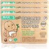 Beaming Baby Organic Bamboo Eco Nappies Size 3 (7-11 kg / 16-25 lb) - 104 Biodegradable Diapers (4 Packs x 26) Monthly Pack. Hypoallergenic, Recyclable Paper Packaging