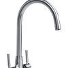 Bristan MZ SNK EF BN Monza Easyfit Kitchen Sink Mixer Tap with Swivel Spout, Brushed Nickel