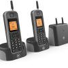 BT 79483 Elements 1 km Range IP67 Rated Cordless Phone with Answering Machine and Nuisance Call Blocker, Twin Handset Pack