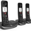 BT Advanced Cordless Landline House Phone with 100 Percent Nuisance Call Blocker, Digital Answering Machine, Trio Handset Pack