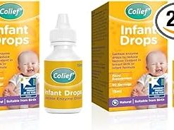Colief Infant Drops | Lactase Enzyme Drops | Natural Colic Relief for Babies | Reduces Bloating, Wind and Crying | (15ml) (Pack of 2)