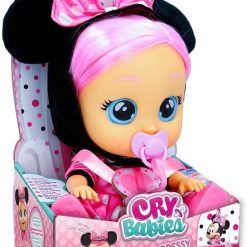 CRY BABIES Dressy Minnie | Interactive Doll that Cries real Tears with Hair to Style, Clothes to Wear and Accessories to Play - Toy and Gift for Boys and Girls
