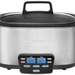 Cuisinart MSC-600 3-In-1 Cook Central 6-Quart Multi-Cooker: Slow Cooker, Brown/Saute, Steamer, Silver